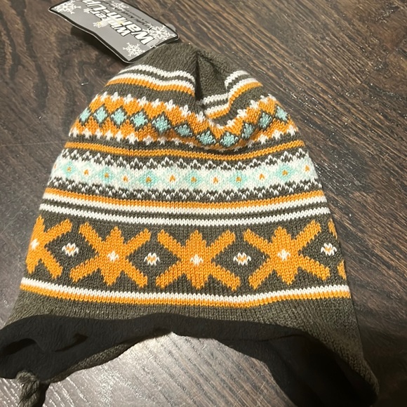 Big kids multi colored knitted beanie - Picture 1 of 4